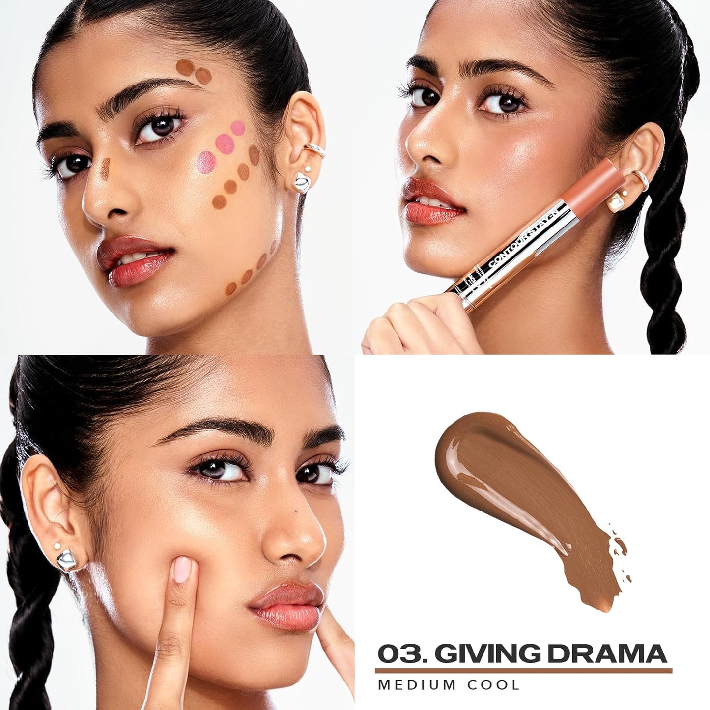 buildable, blendable liquid cream formula with a satin-matte finish