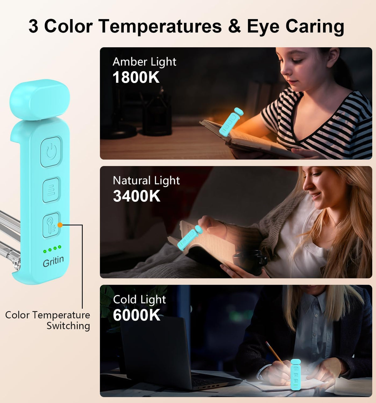 built-in 500 mah usb-c rechargeable battery delivering 10–80 hours per charge