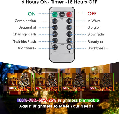 built-in 6-hour-on / 18-hour-off auto timer