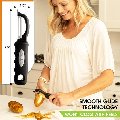 built-in blemish remover integrated into the blade head