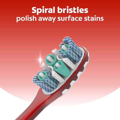 built-in cheek and tongue cleaner for odor-causing bacteria removal