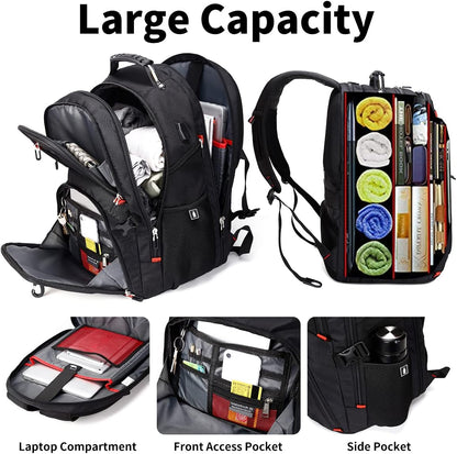 built-in combination password lock for the laptop compartment