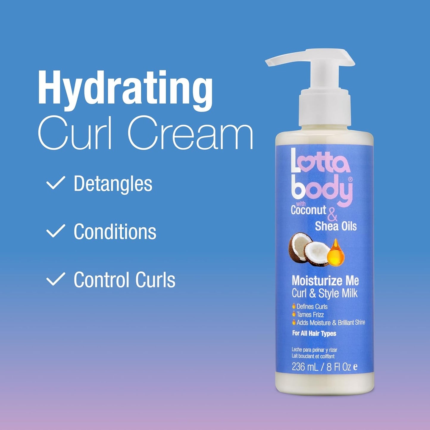 built-in conditioning that detangles strands during application