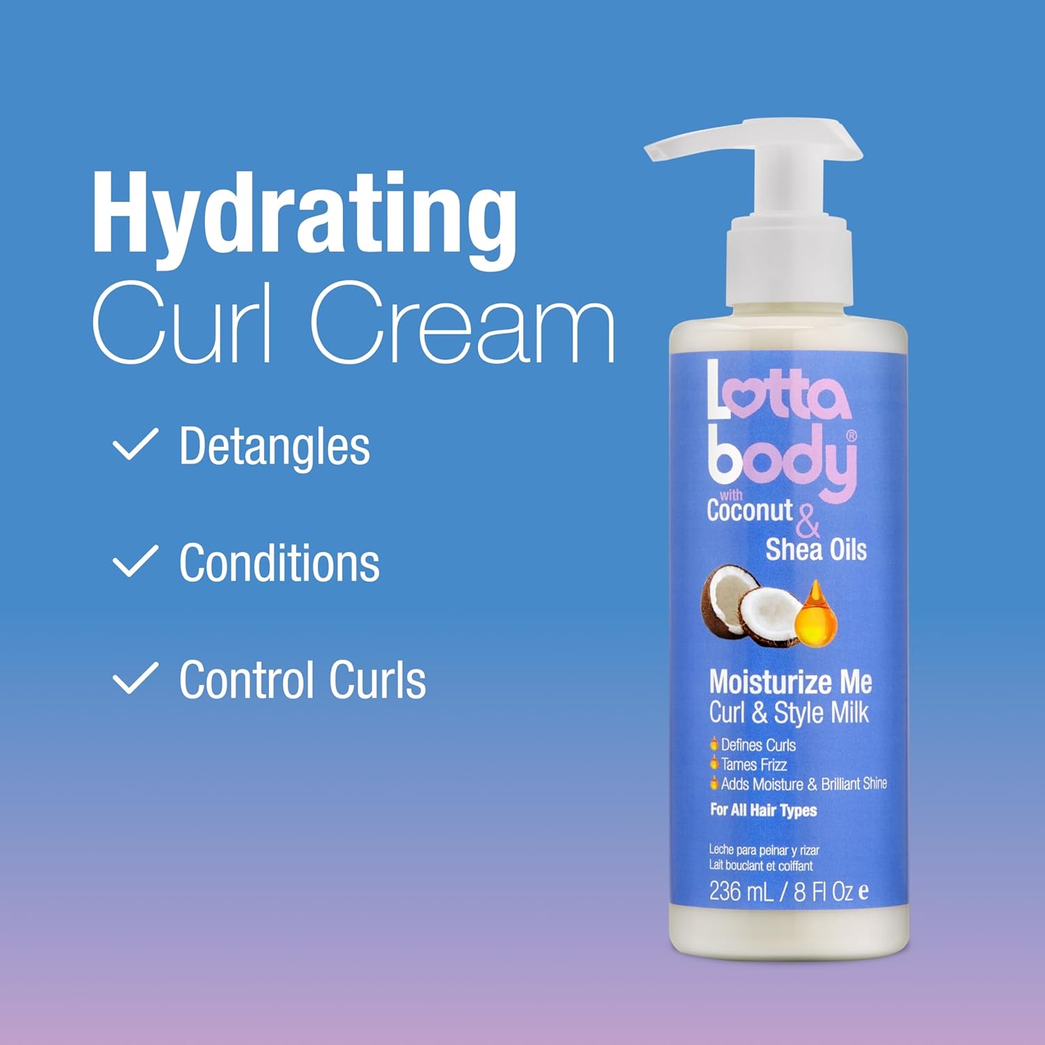 built-in conditioning that detangles strands during application