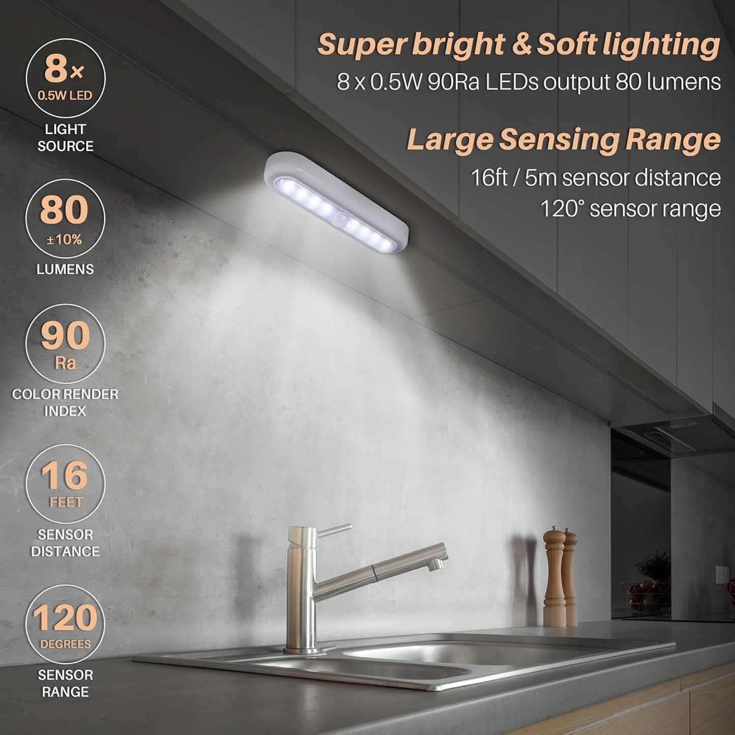 built-in light sensor that prevents activation when ambient light is sufficient
