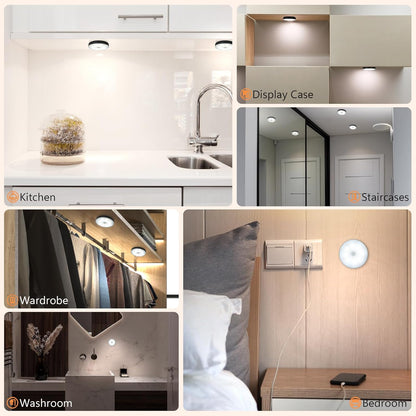 built-in magnet with included iron adhesive plate for tool-free mounting on any surface