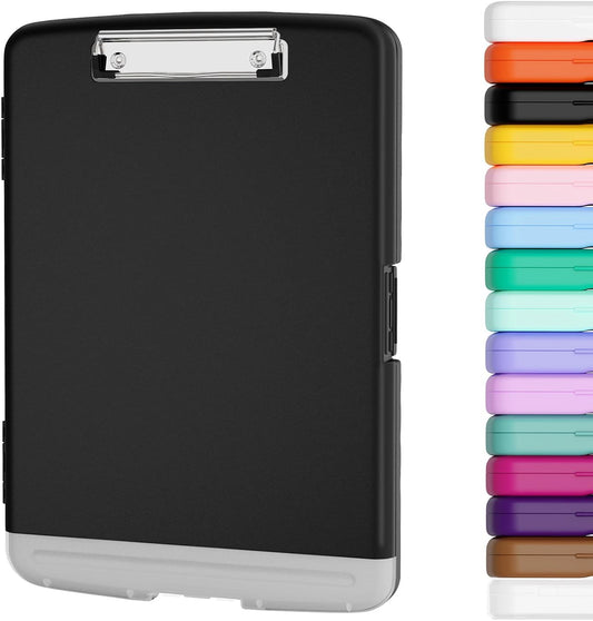 built-in paper storage box holding up to 220 sheets of 8.5 x 11 letter paper