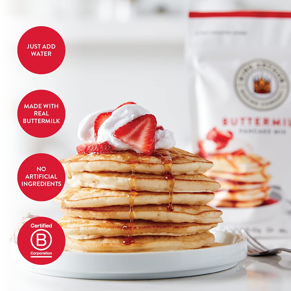 built-in recipe guidance for 6, 12, and 22-pancake batches and waffle conversion