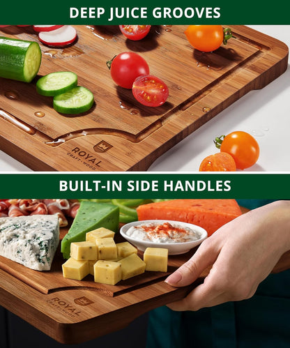 built-in side handles for easy lifting and direct counter-to-table serving