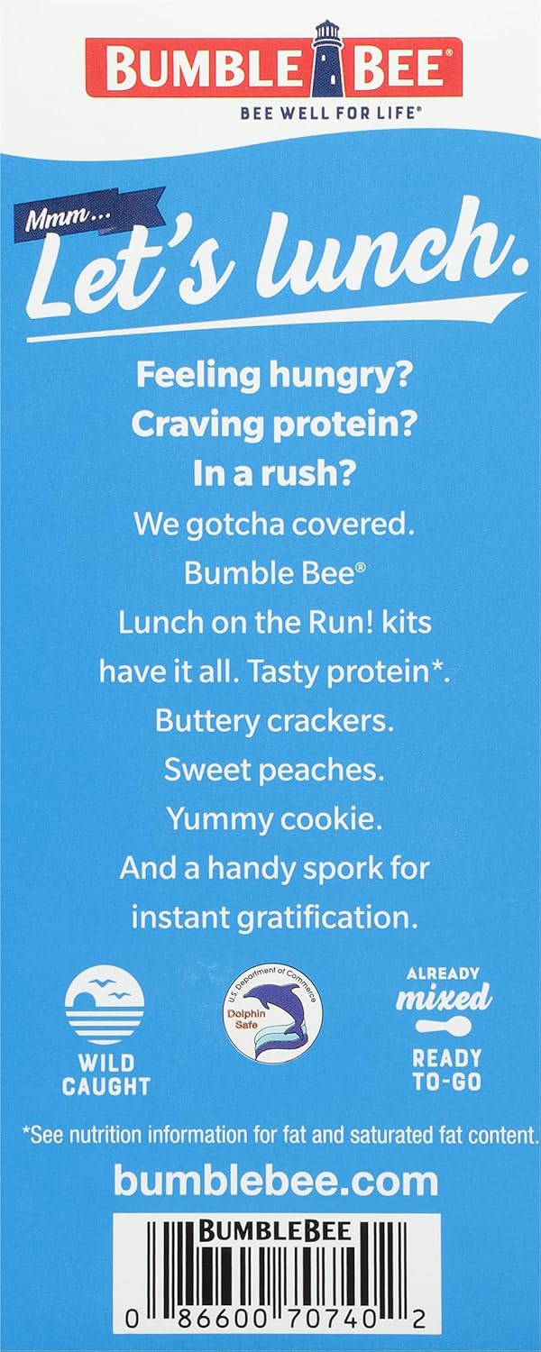 Bumble Bee Tuna Salad Lunch Kit Ready to Eat for Office Desk Lunch and Work Commute, No Prep Protein Snack with Crackers and Cookie