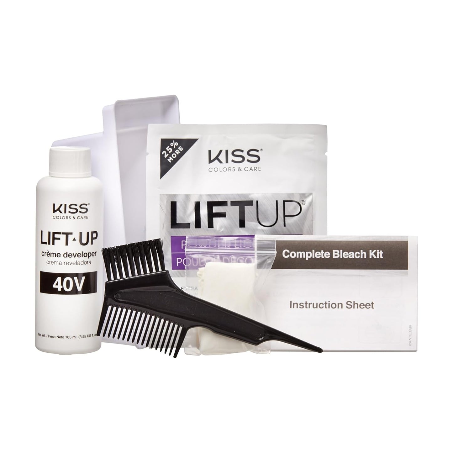 bundled icy silver or rose toner to neutralize brassiness immediately after lifting