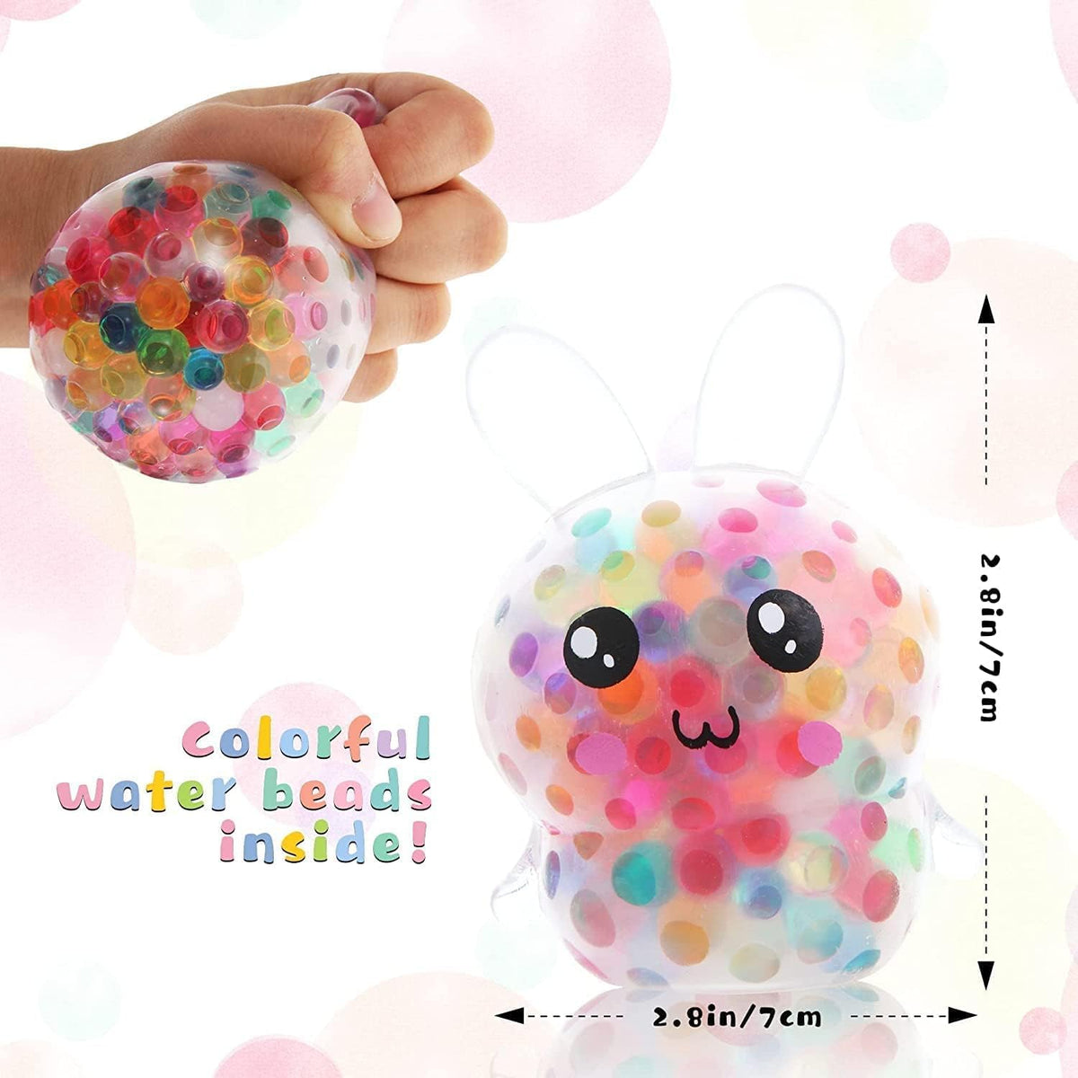 bunny-shaped slow-rebound squishy silicone body, 3.94 inches tall