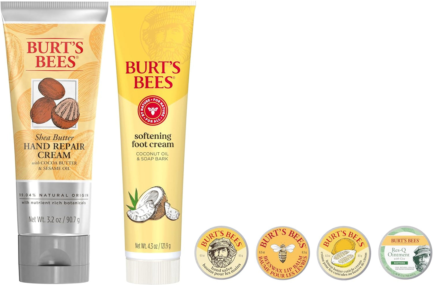 Burt's Bees Classics Set – Allergen-Conscious Natural Skincare for Sensitive Skin, No Parabens or Phthalates in Every Tube