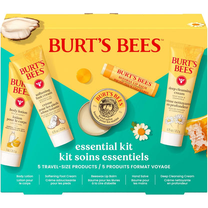 Burt's Bees Clean Beauty Kit – Five Natural Products in Neutral Tones for a Minimalist Bathroom Counter