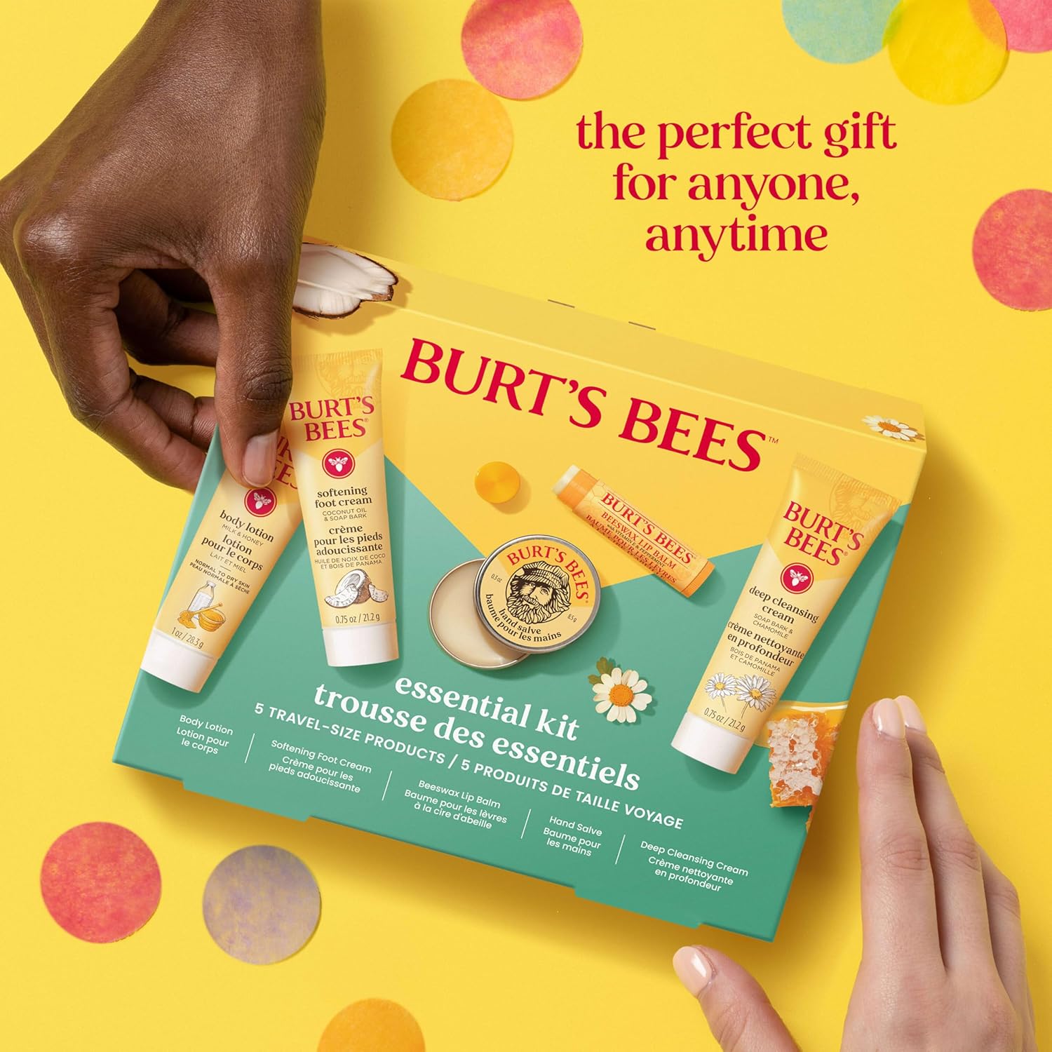 Burt's Bees Clean Beauty Kit – Five Natural Products in Neutral Tones for a Minimalist Bathroom Counter