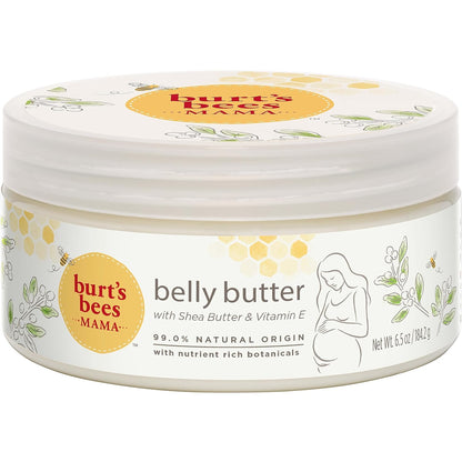Burt's Bees Mama Belly Butter – Pampering Pregnancy Gift for First Time Moms, Tummy Moisturizer 6.5 oz