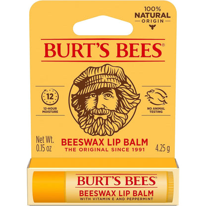 Burt's Bees Moisturizing Lip Balm – Less-Is-More Beauty Counter Essential, Unscented-Look Finish