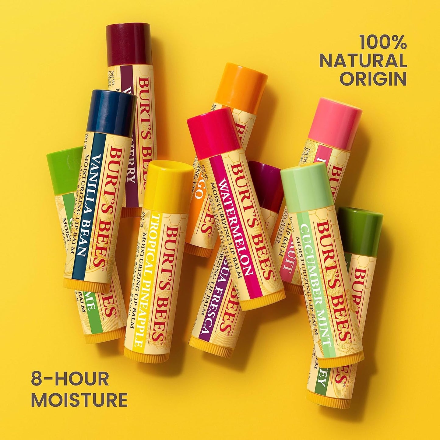 Burt's Bees Moisturizing Lip Balm – Less-Is-More Beauty Counter Essential, Unscented-Look Finish