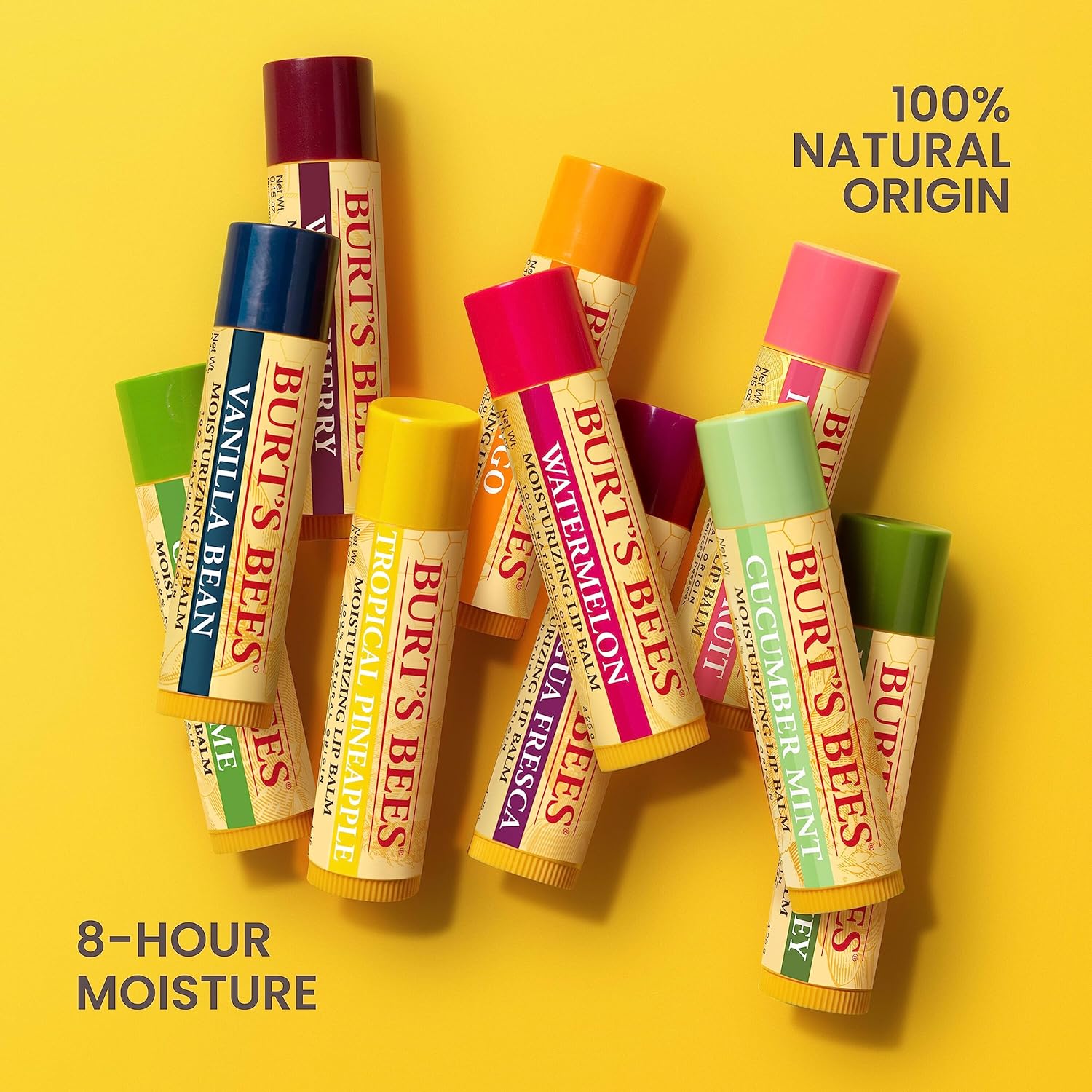 Burt's Bees Moisturizing Lip Balm – Less-Is-More Beauty Counter Essential, Unscented-Look Finish