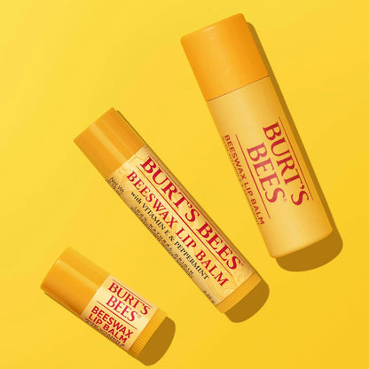 Burt's Bees Natural Origin Lip Moisturizer Bulk – Non-Toxic Self-Care Staple for Wellness and Sensitive Skin Routines