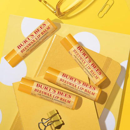 Burt's Bees Natural Origin Lip Moisturizer Bulk – Non-Toxic Self-Care Staple for Wellness and Sensitive Skin Routines