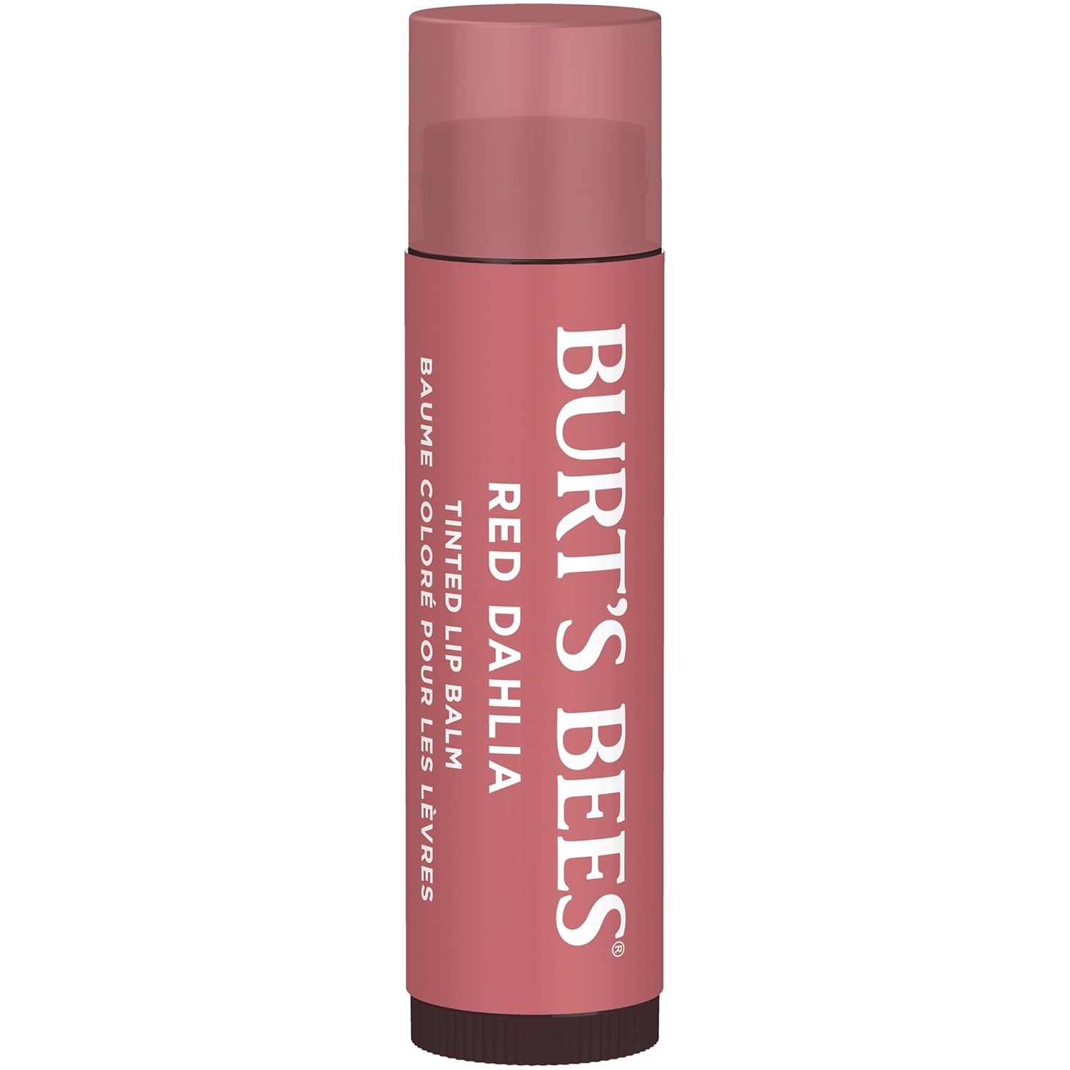 Burt's Bees Tinted Lip Balm – Travel Size Lip Moisturizer for Camping Trips, Durable 0.3 oz Tube for the Trail