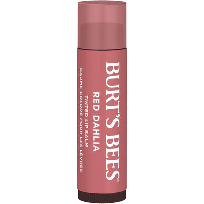 Burt's Bees Tinted Lip Balm – Travel Size Lip Moisturizer for Camping Trips, Durable 0.3 oz Tube for the Trail
