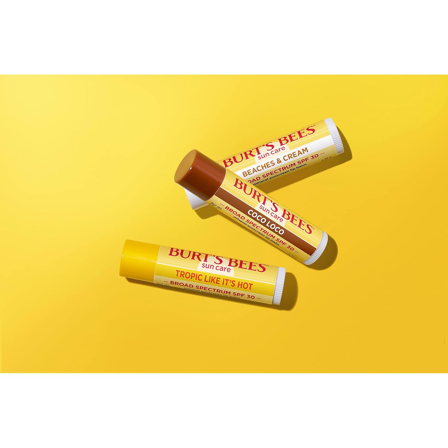 Burt's Bees Tropical Lip Balm Trio Island Getaway – Stocking Stuffer and Care Package Favorite