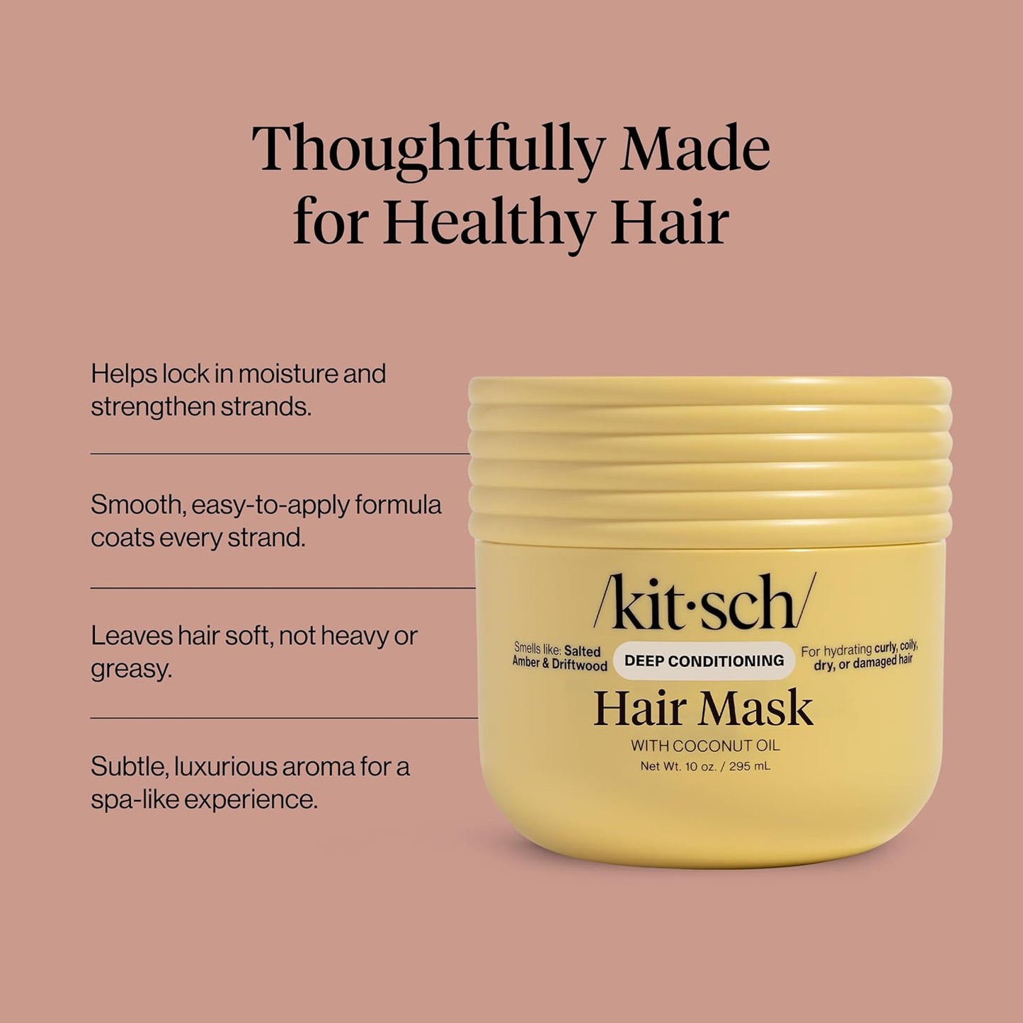 buttery, creamy texture that glides on and detangles easily