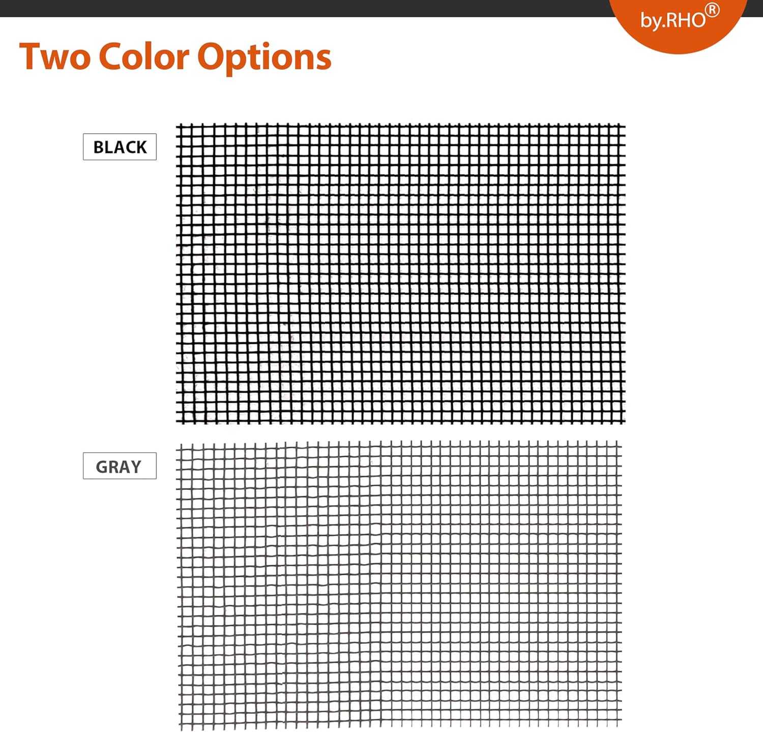 by.RHO Window Screen Repair Tape – Discreet Black and Gray Fiberglass Patch, Clean Invisible-Look Screen Fix