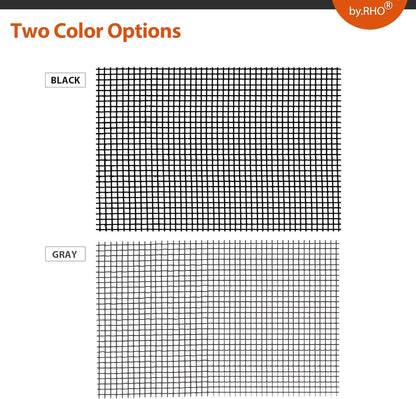 by.RHO Window Screen Repair Tape – Discreet Black and Gray Fiberglass Patch, Clean Invisible-Look Screen Fix