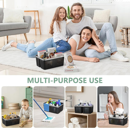 BYUNER Shower Caddy Portable – Parent-Approved Cleaning Caddy for Kids' Bath Toy Storage, Lightweight Drainage Shower Bin