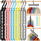 Aurora Living 6-Pack Space Saving Hangers – Stylish Closet Upgrade for Aesthetic Bedrooms and Cozy Apartments