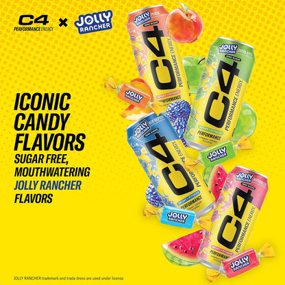 C4 Performance Energy Green Apple Bundle – Stocking Stuffer and Holiday Gift for College Students, Zero Sugar Pre-Workout Variety Pack