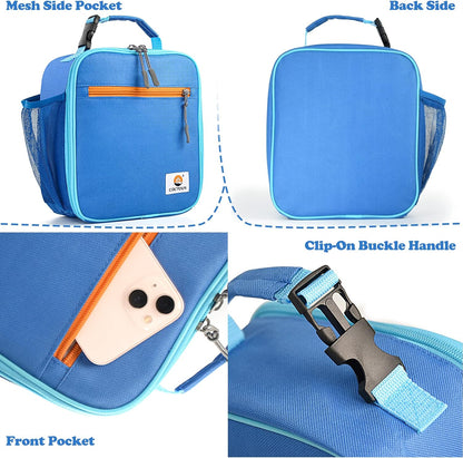 CaCTOUR Kids Lunch Box – Insulated Back to School Bag for Kindergarten and Early Elementary Girls and Boys