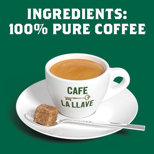Cafe La Llave Dark Roast Ground Espresso - Thoughtful Birthday Gift for Coffee Loving Moms and Abuelas
