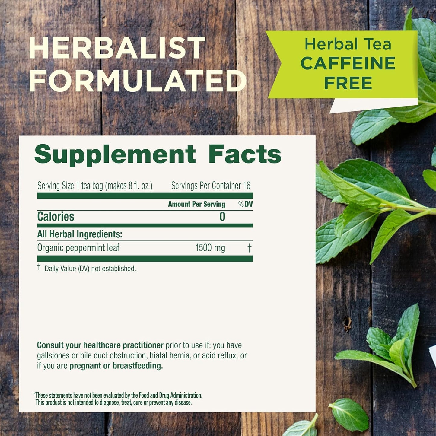 caffeine-free herbal formulation