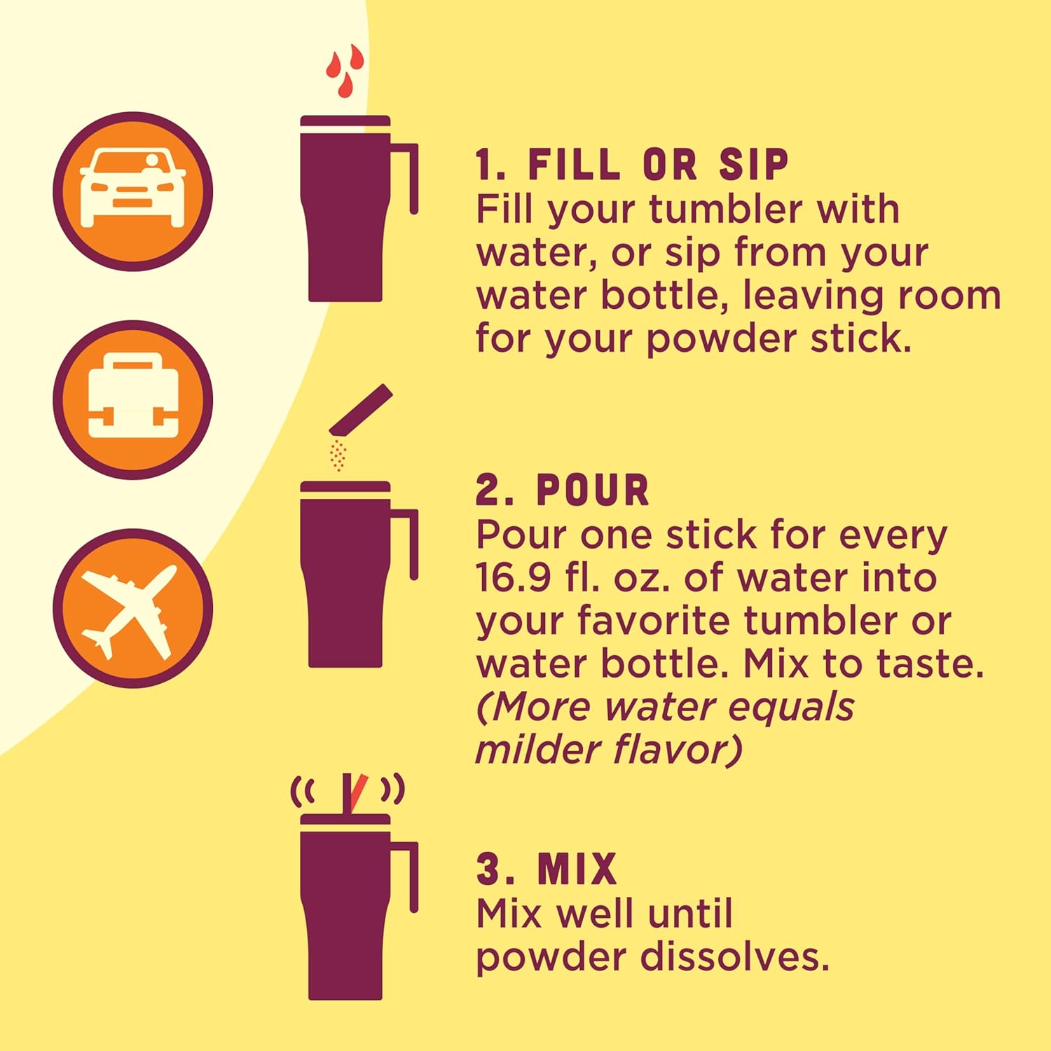 caffeine free with a 1031-day shelf life