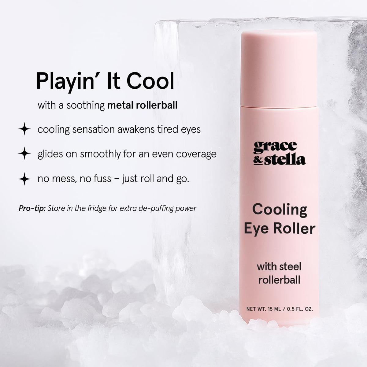 caffeine + niacinamide complex to reduce appearance of dark circles and dullness