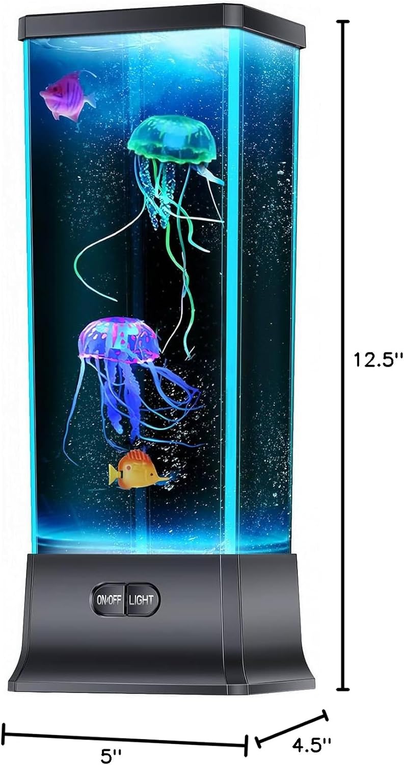 CALOVER Jellyfish Lamp – Focus-Boosting Desk Light for Home Office, Silent Motion for Deep Work