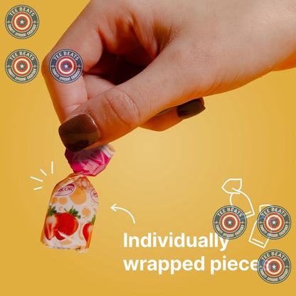 Cambie Assorted Fruit Hard Candy Individually Wrapped – Office Break Room Snack Bowl Staple for Shared Workspaces