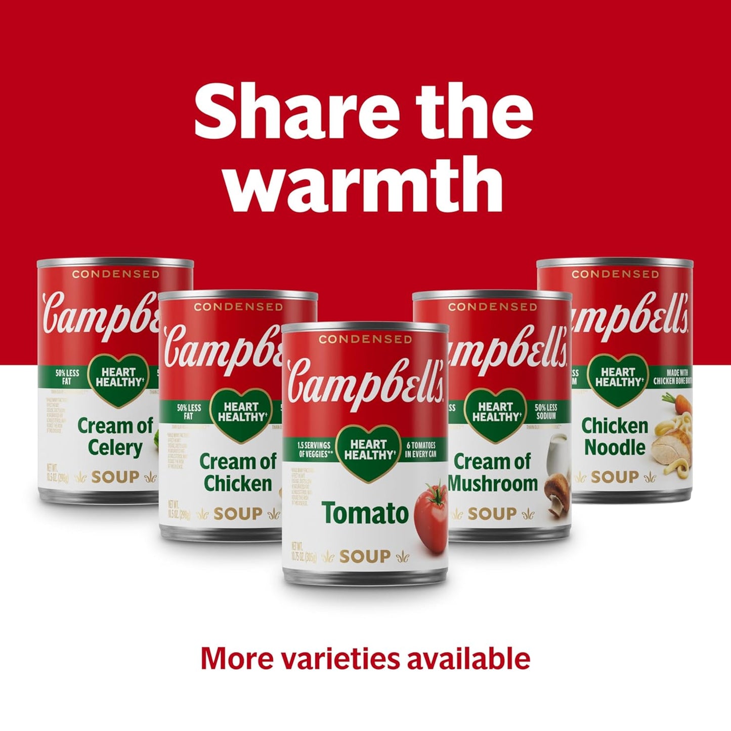 Campbell's Condensed Heart Healthy Cream of Chicken Soup, Office Lunch Pantry Shortcut for Busy Workdays