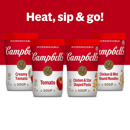 Campbell's Sipping Soup Creamy Tomato – Clean-Label Vegetarian Soup for Mindful Lunch Breaks at Home