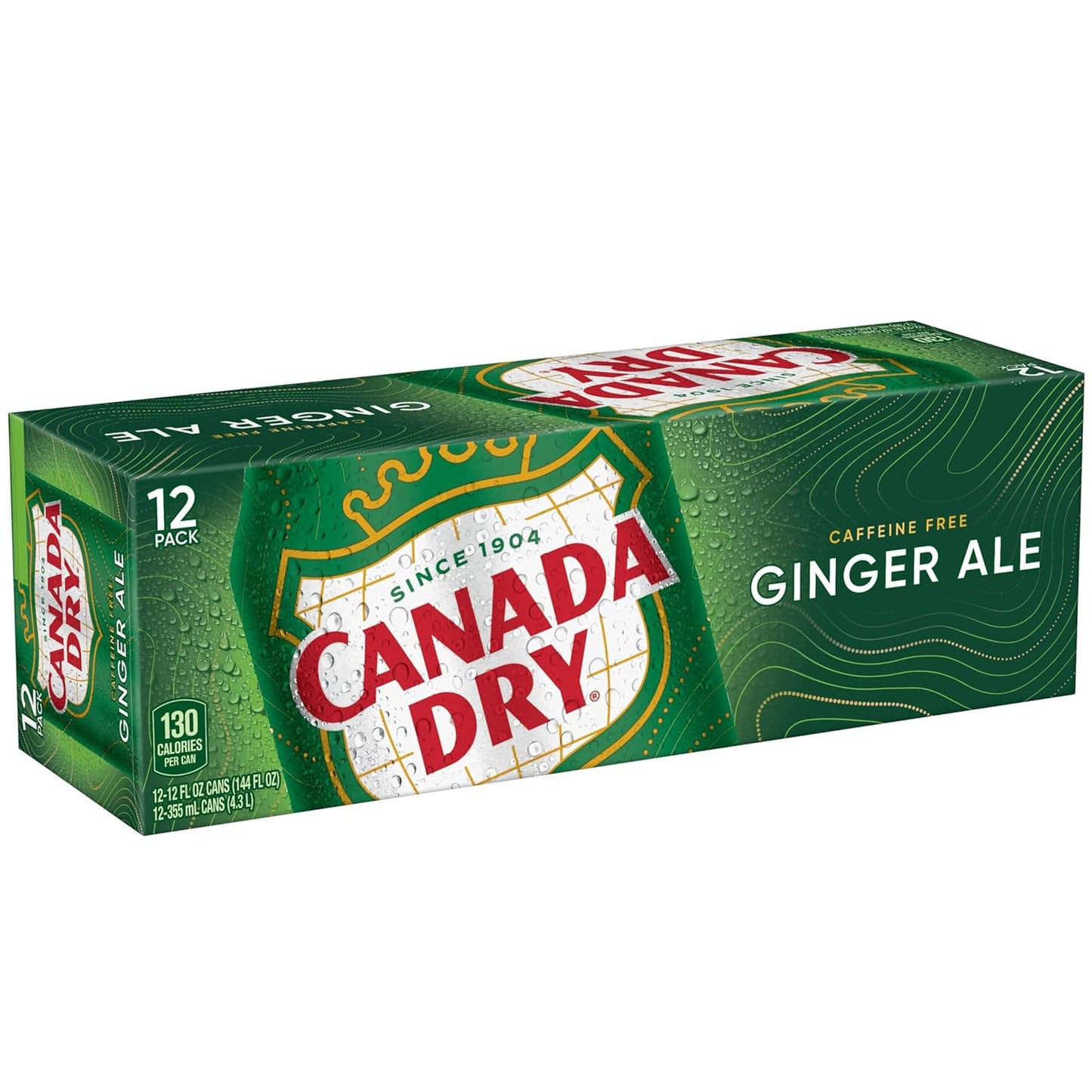 Canada Dry Ginger Ale Soda – Portable BBQ and Patio Mixer, 12 fl oz Cans 12 Pack