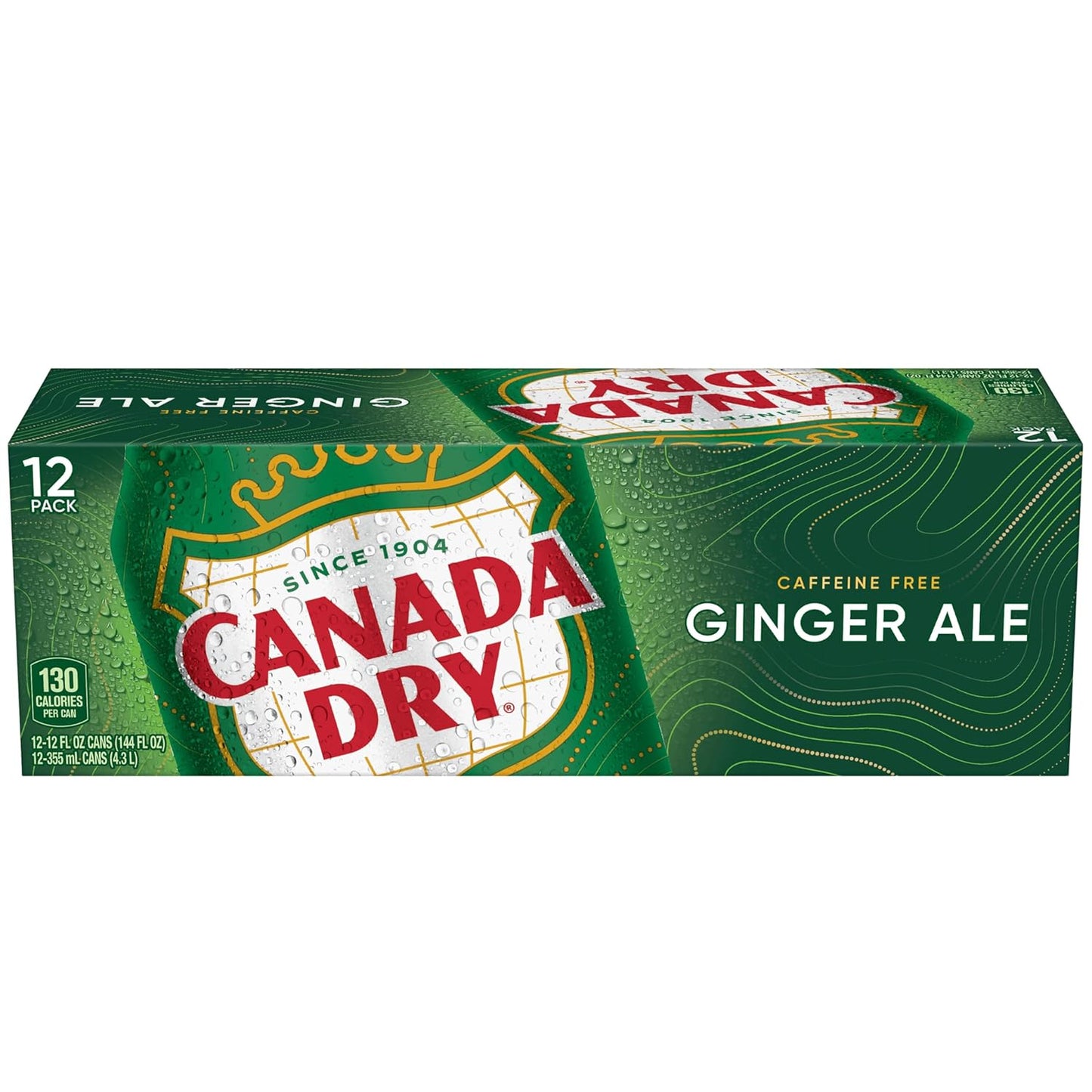 Canada Dry Ginger Ale Soda – Portable BBQ and Patio Mixer, 12 fl oz Cans 12 Pack