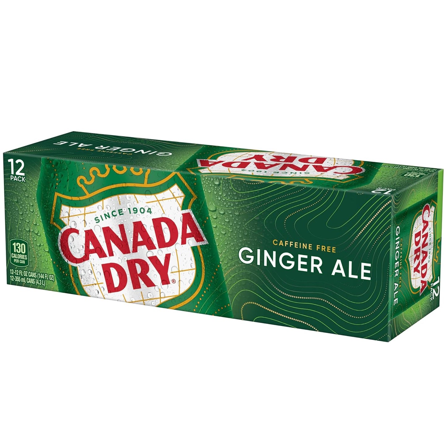 Canada Dry Ginger Ale Soda – Portable BBQ and Patio Mixer, 12 fl oz Cans 12 Pack