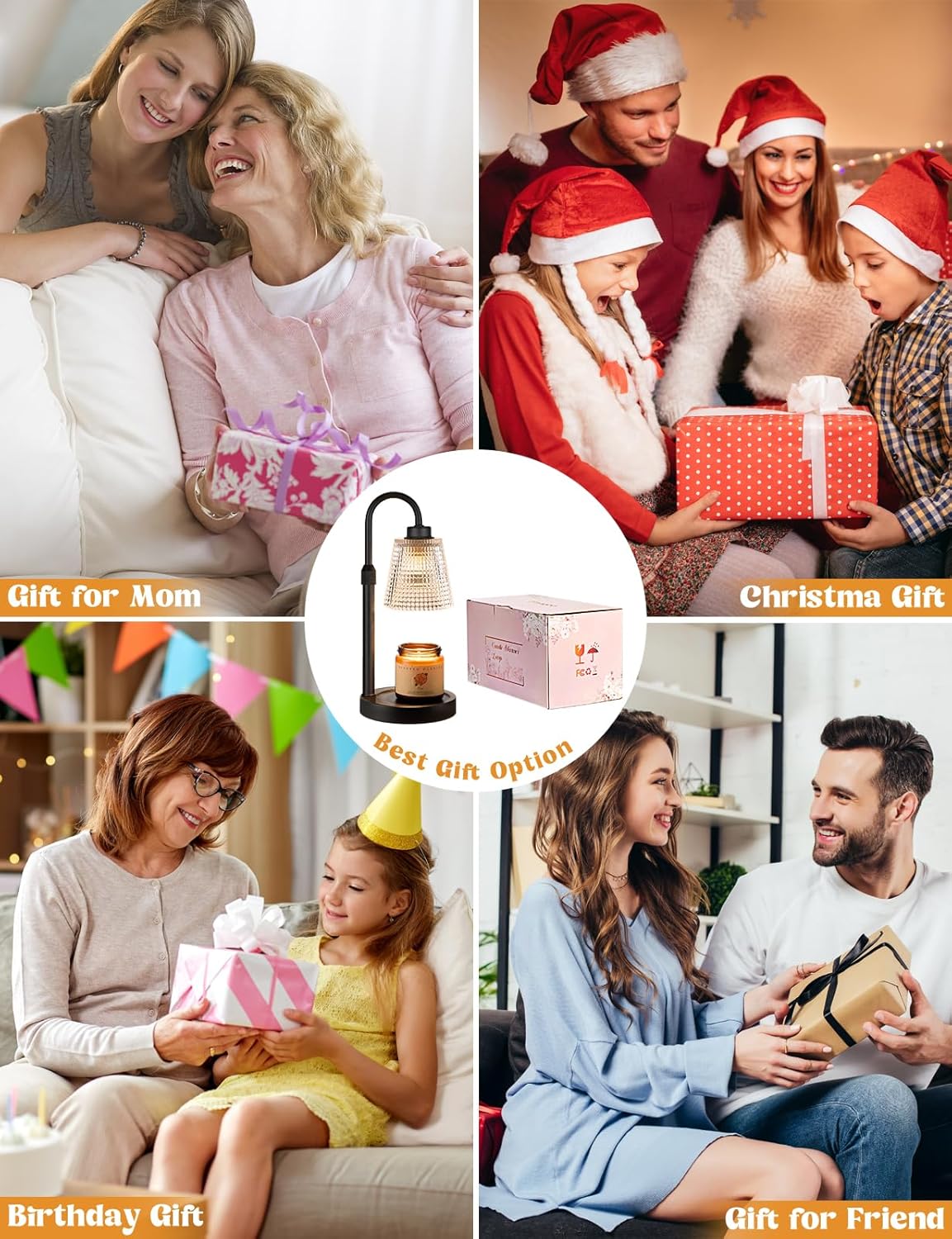 Candle Warmer Lamp – Nightly Wind Down Ritual Light, Dimmable Timer Fragrance Lamp for Bedside Calm and Mindfulness