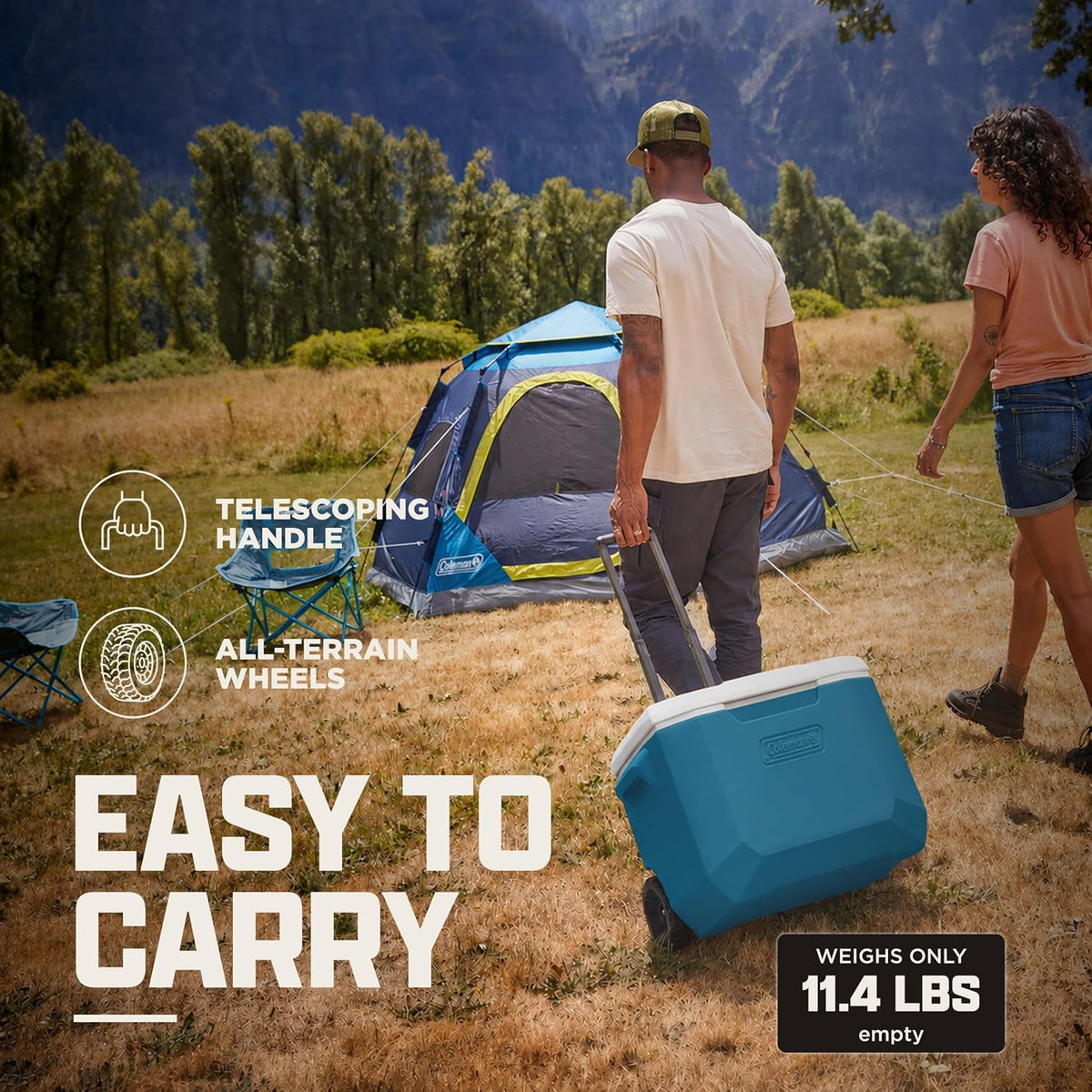 capacity range from 9 qt to 60 qt holding up to 94 cans (no ice) or 47 cans plus 30 lb of ice