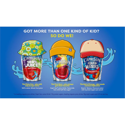 Capri Sun 100% Apple Juice Pouches – Healthier Soda Alternative Drink for Diabetics, 10 Boxes 6 fl oz Each