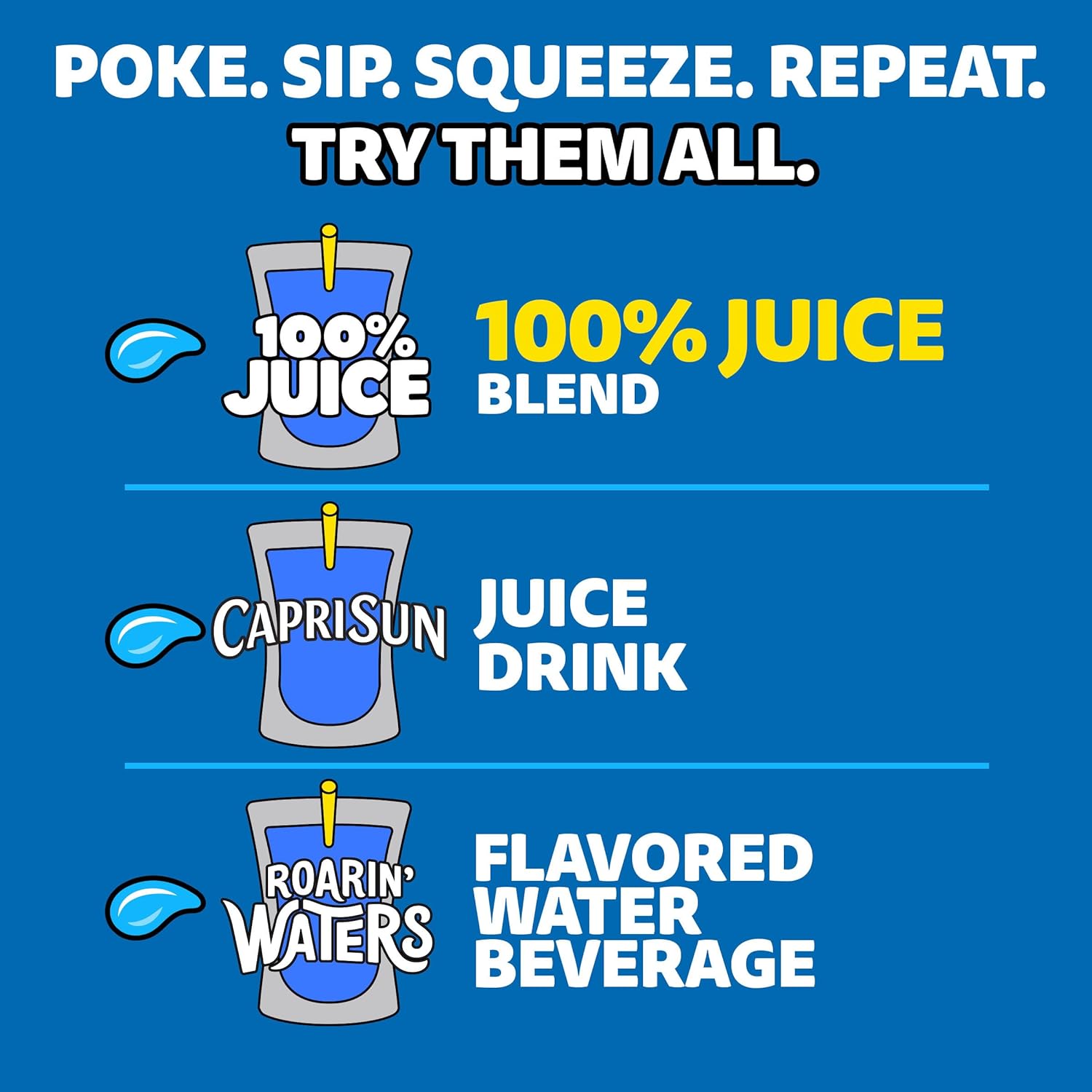 Capri Sun 100% Apple Juice Pouches – Healthier Soda Alternative Drink for Diabetics, 10 Boxes 6 fl oz Each